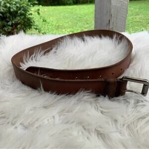 Superdry Men’s Brown Leather Belt Size Medium
